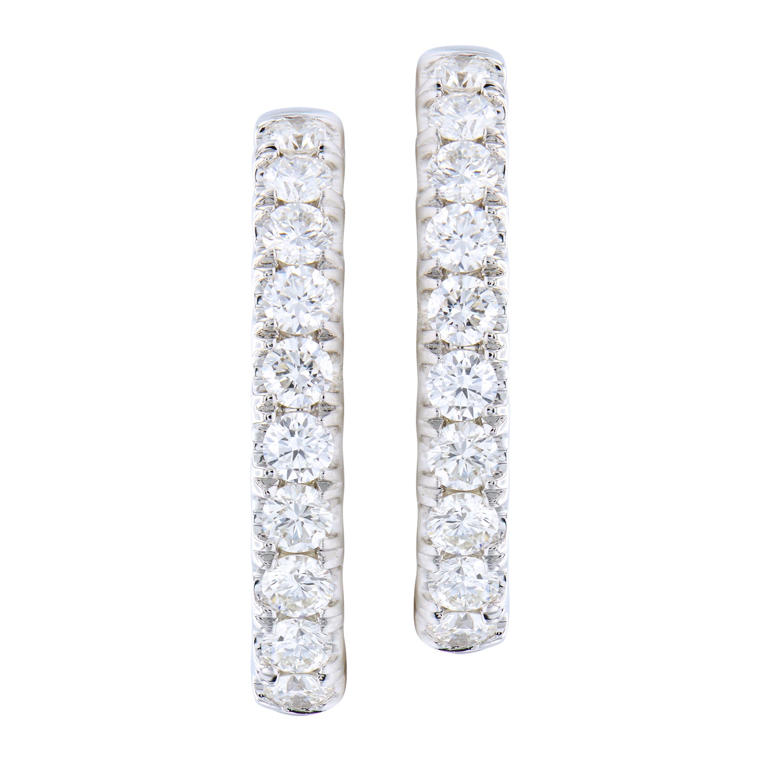 Earrings 18KW/5.0G 32RD-1.37CT