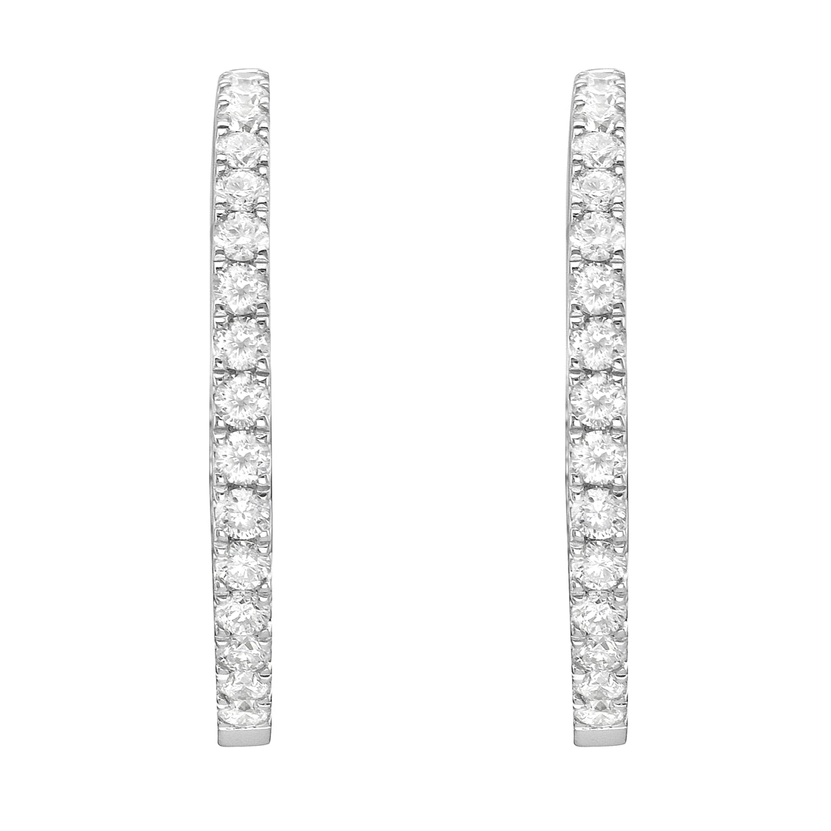 18KW Diamond Earrings