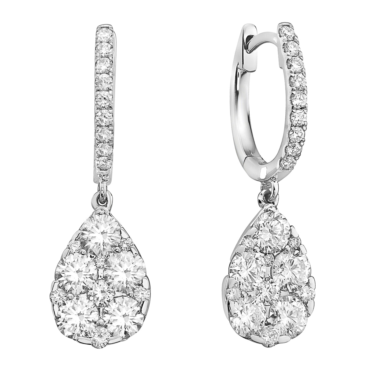 18KW Diamond Earrings