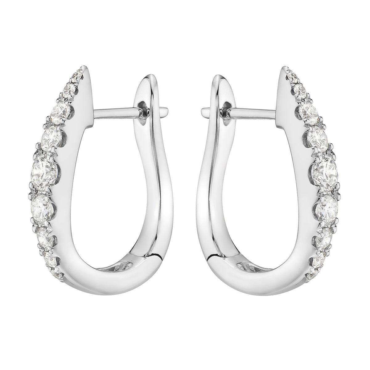 18KW Diamond Hanging Earrings