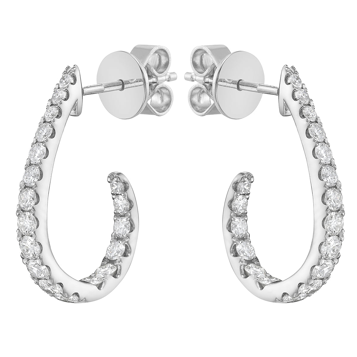 Earrings 18KW/2.0G 36RD-0.81CT