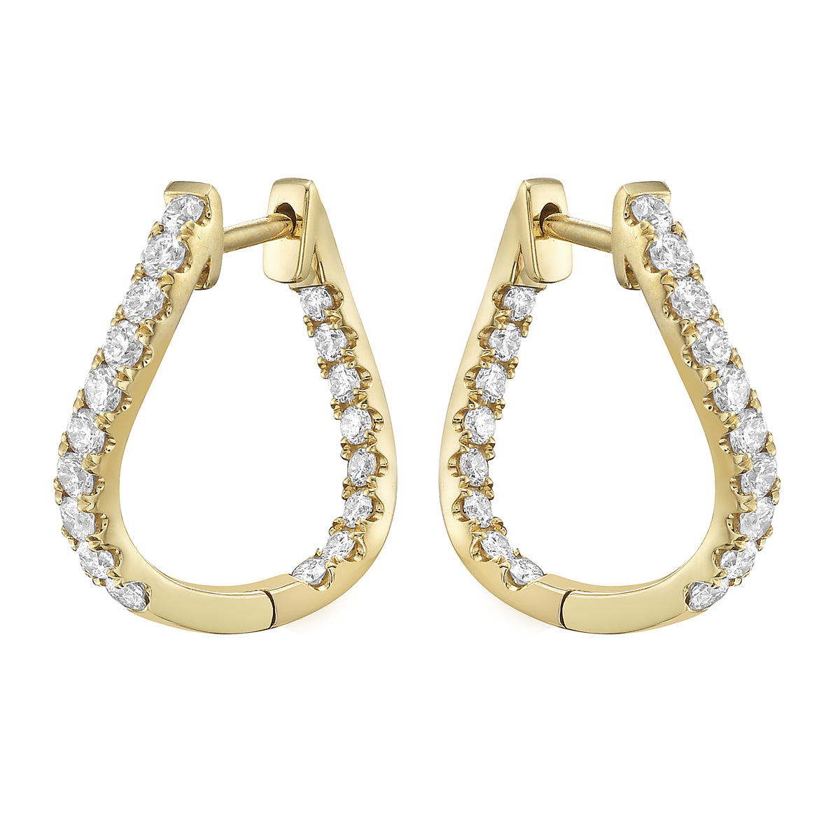 Earrings 18KW/3.2G 36RD-0.63CT