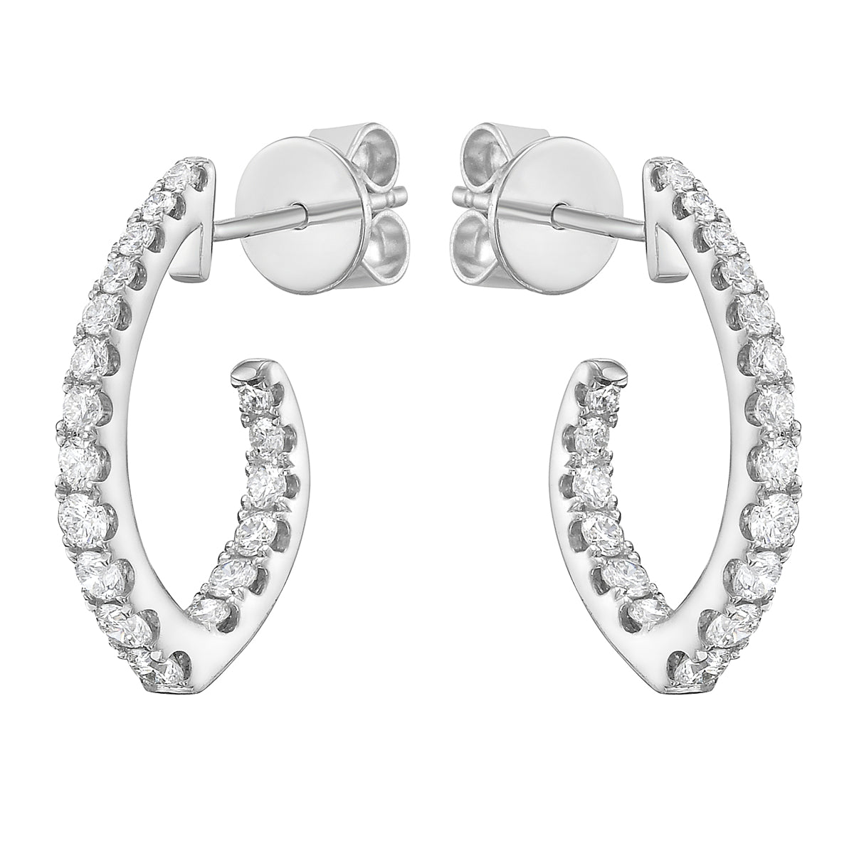 Earrings 14KW/2.1G 36RD-0.70CT