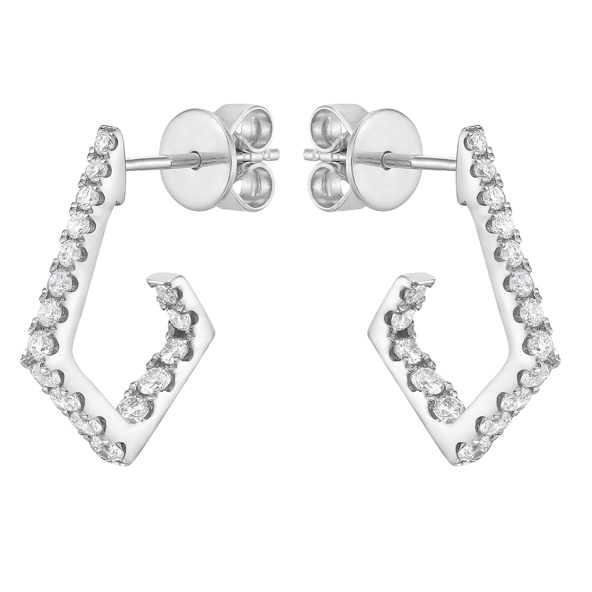 Earrings 14KW/2.0G 34RD-0.62CT