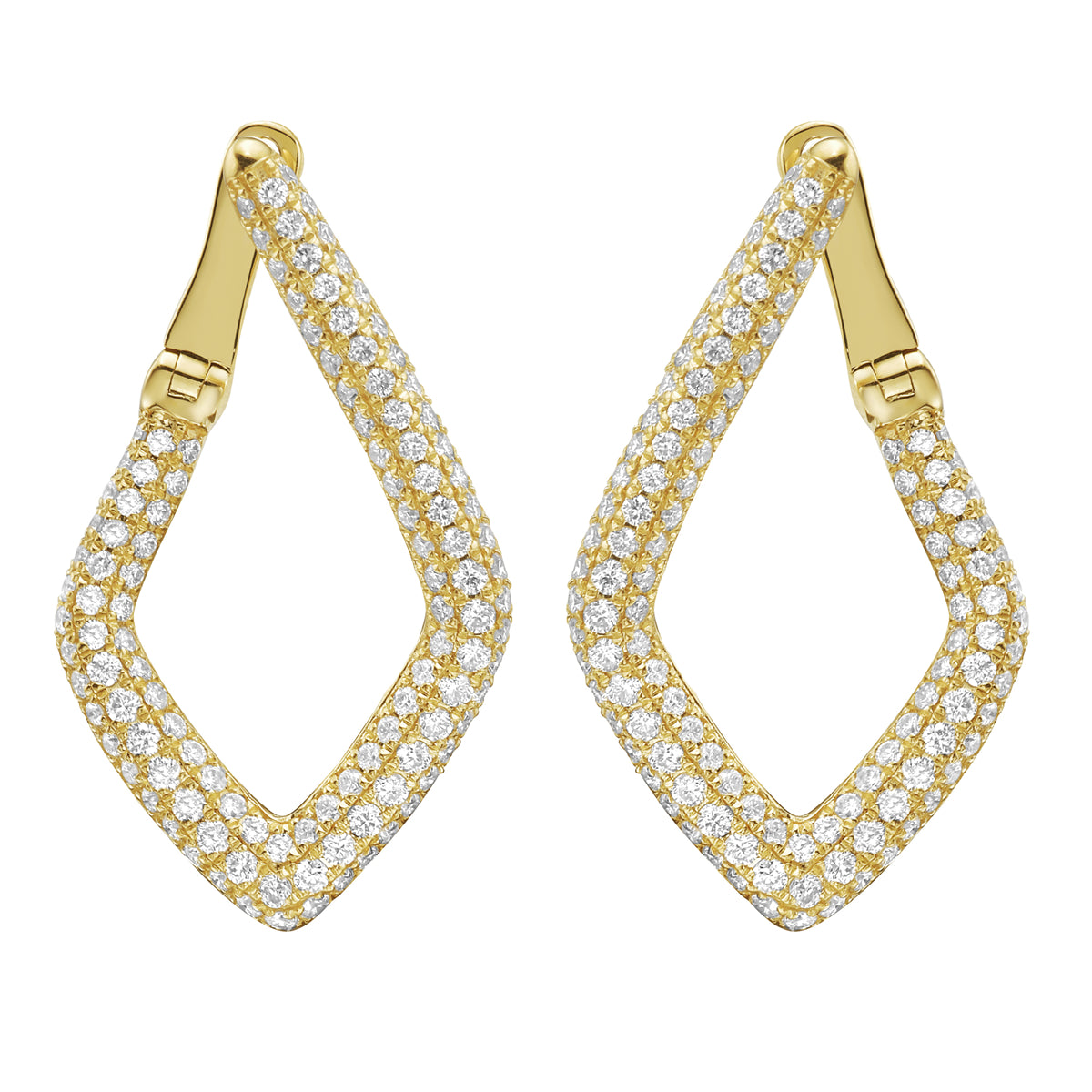 Earrings 18KY/5.0G 236RD-1.48CT