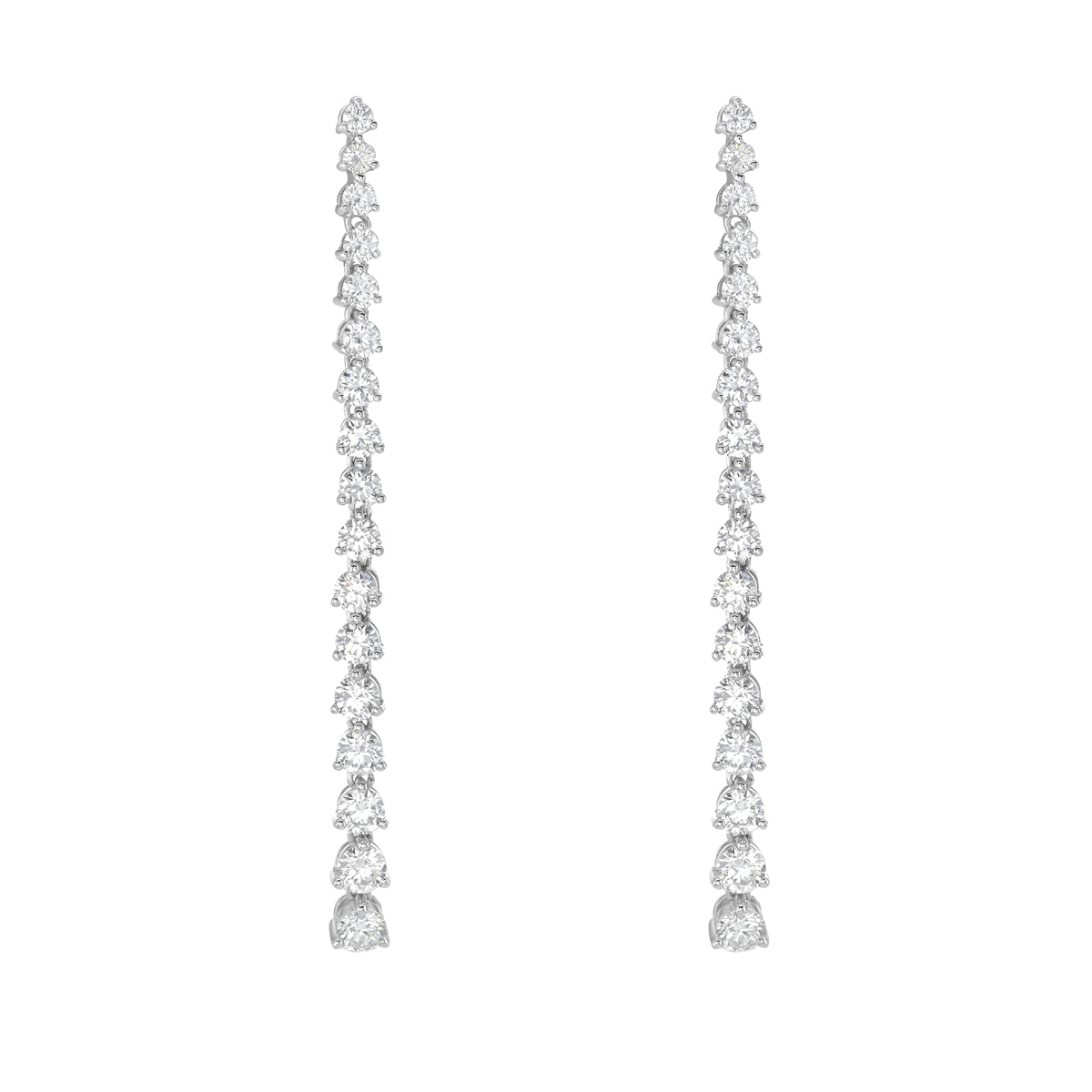 Earrings 18KW/5.0G 16RD-1.56CT 6RD-0.90CT 12RD-0.61CT