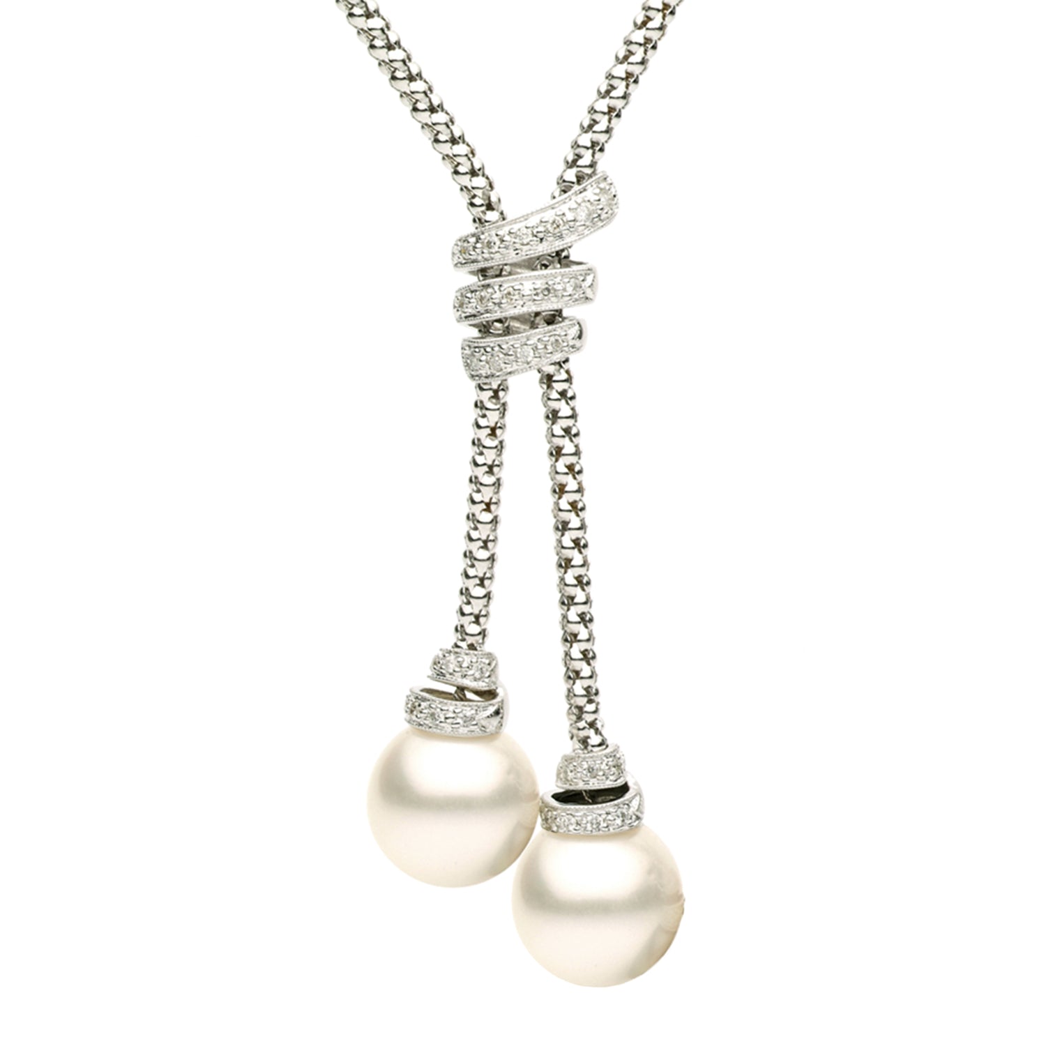 18KW White South Sea Pearl Necklace,