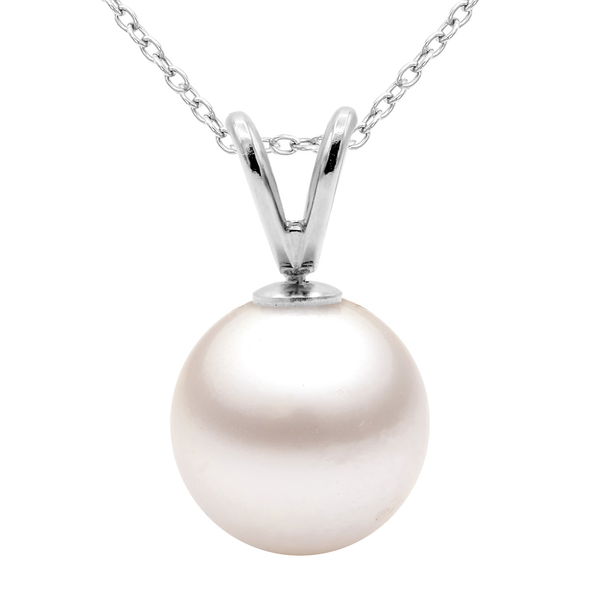 14KW Cultured Akoya Pearl Pendant, 8-9mm