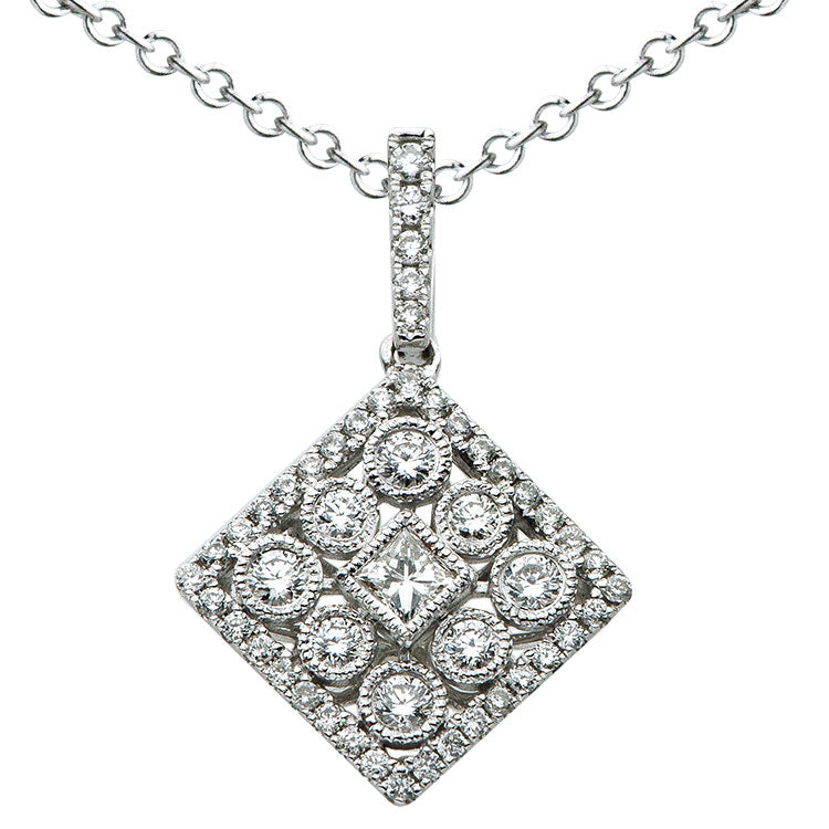 18KW Diamond Pendant