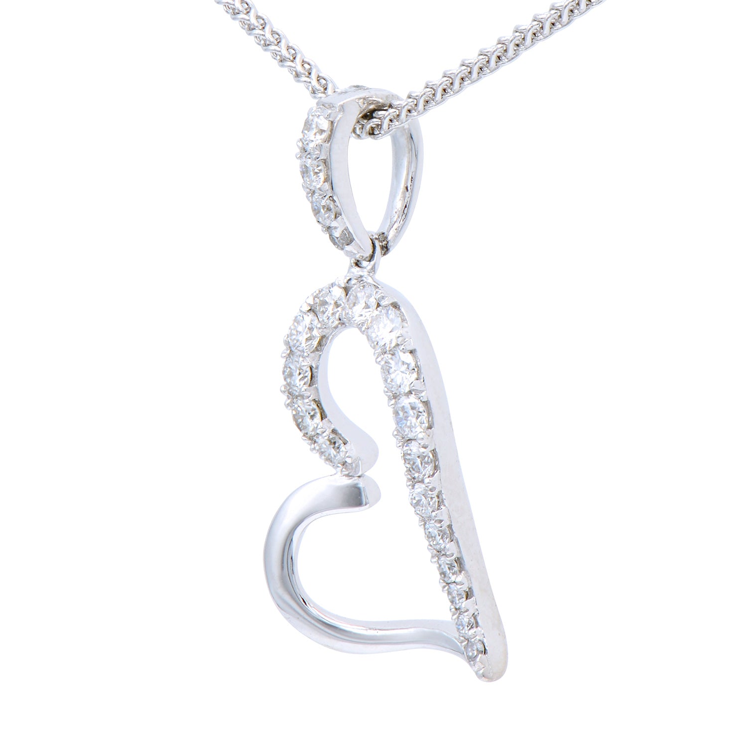 Pendant 18KY 1.0G 20RD-0.20CT W/CHAIN