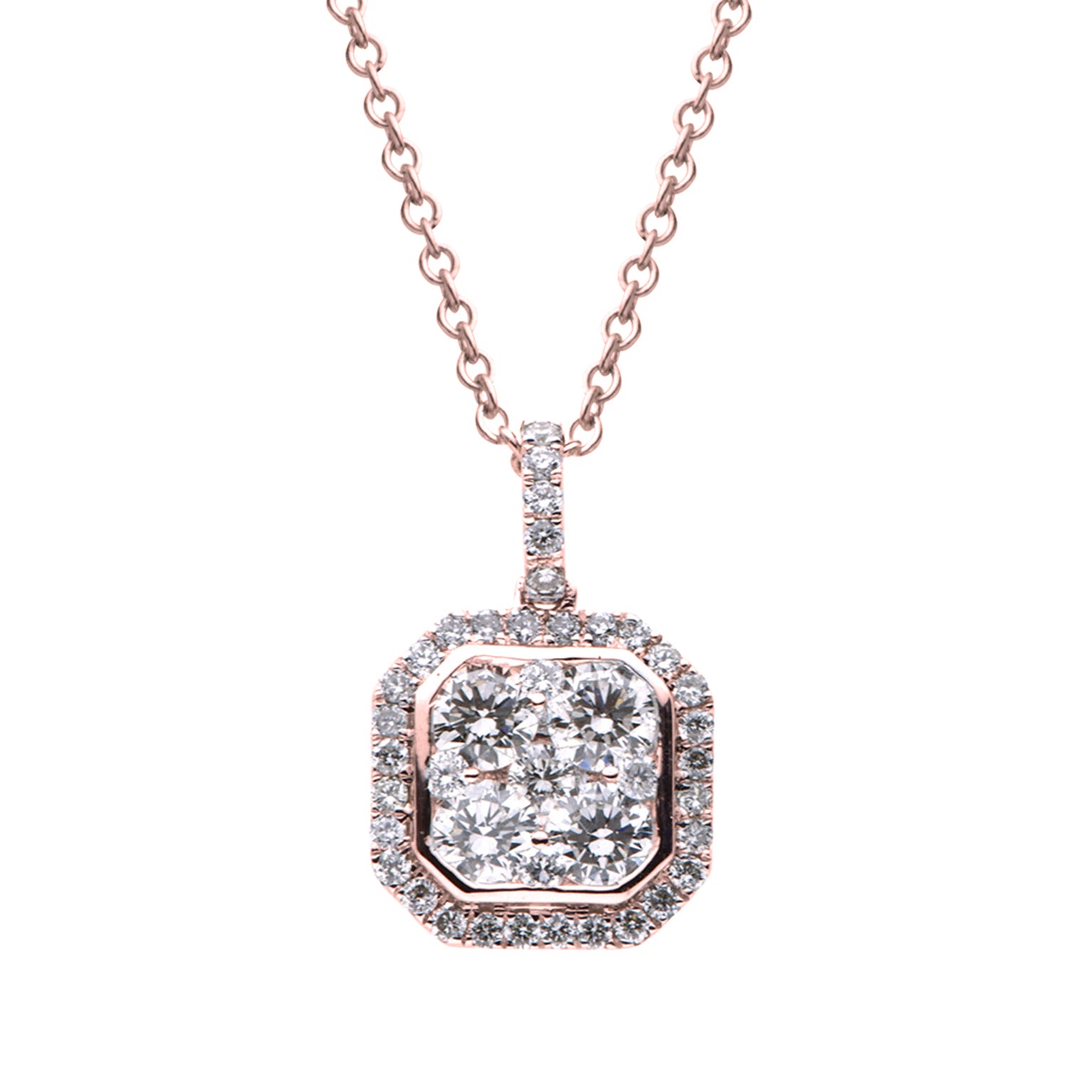 18KR Diamond Pendant