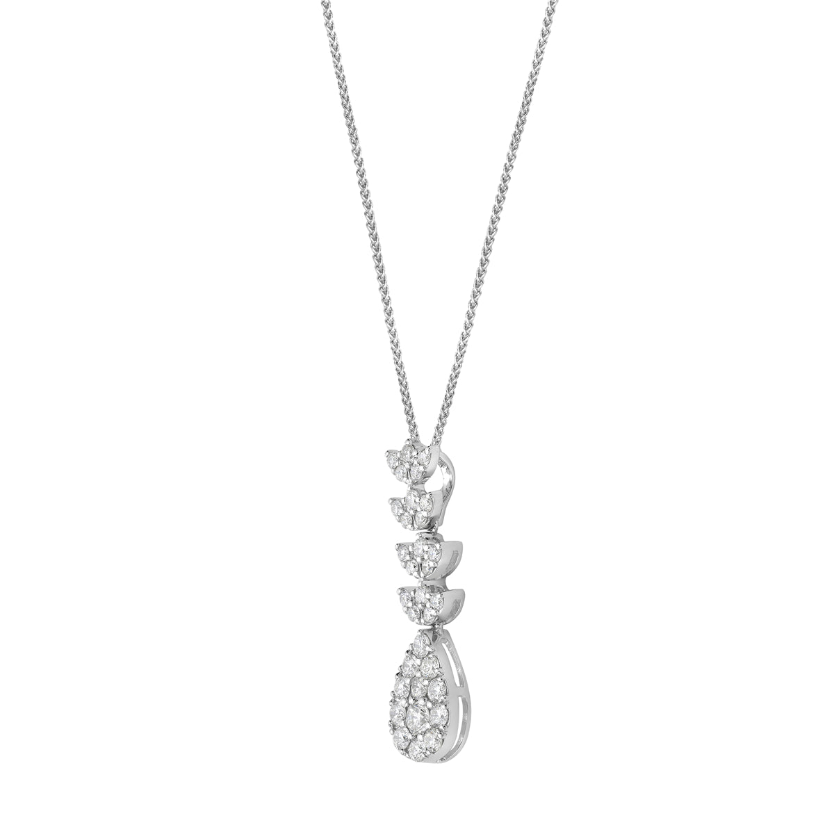 Pendant 18KW/1.9G 1RD-0.09CT 31RD-0.62CT