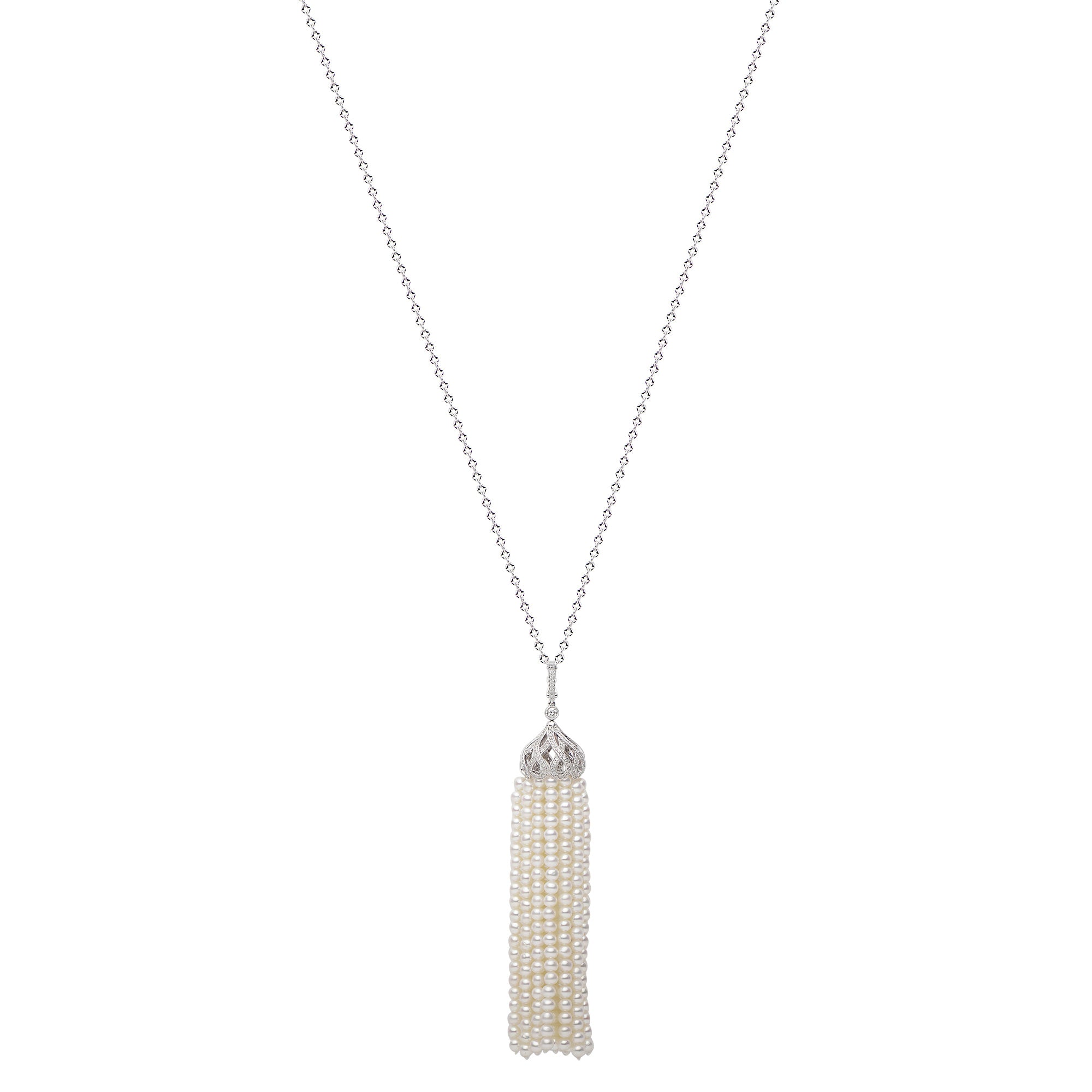 18KW Freshwater Pearl Tassel Pendant,