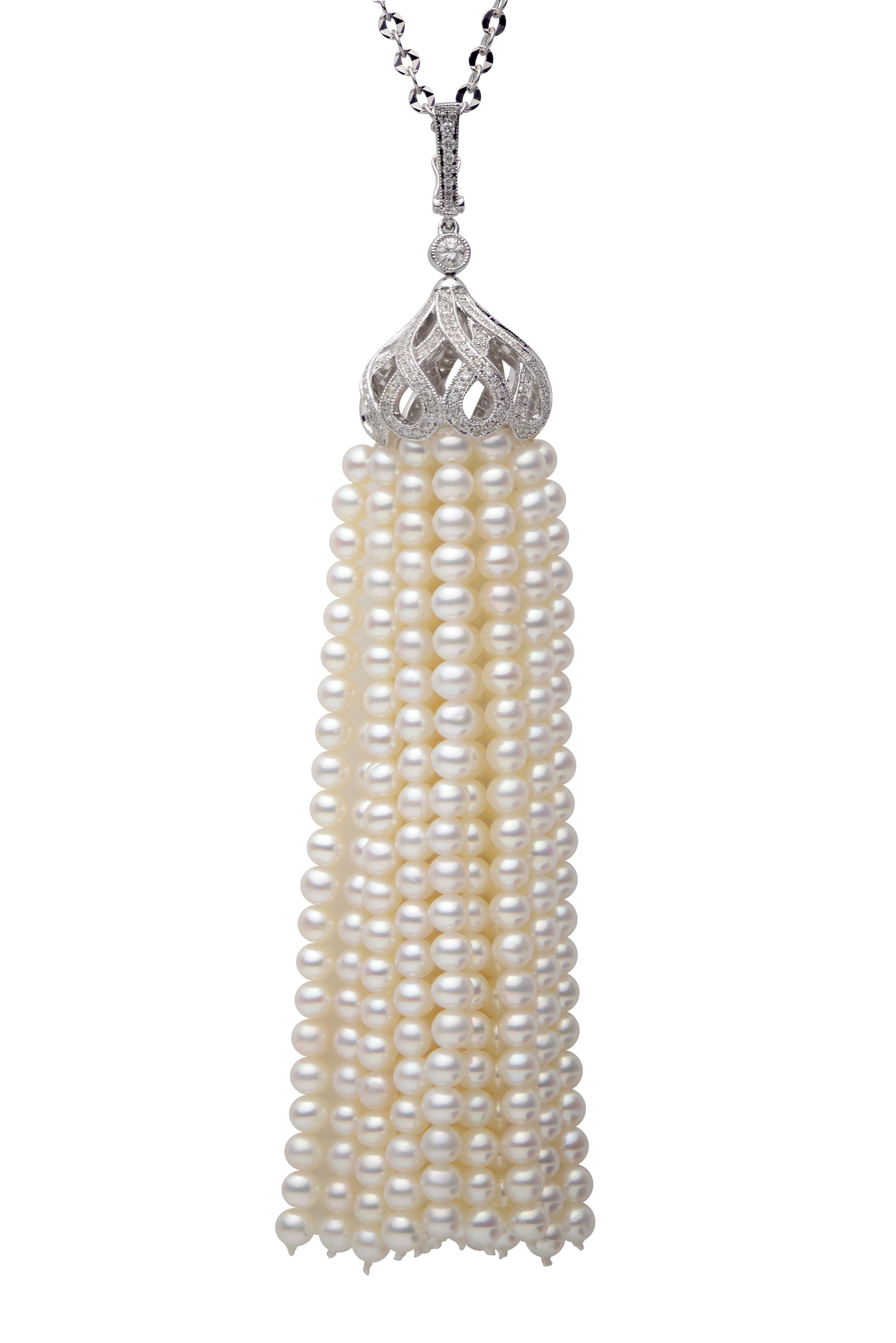 18KW Freshwater Pearl Tassel Pendant,