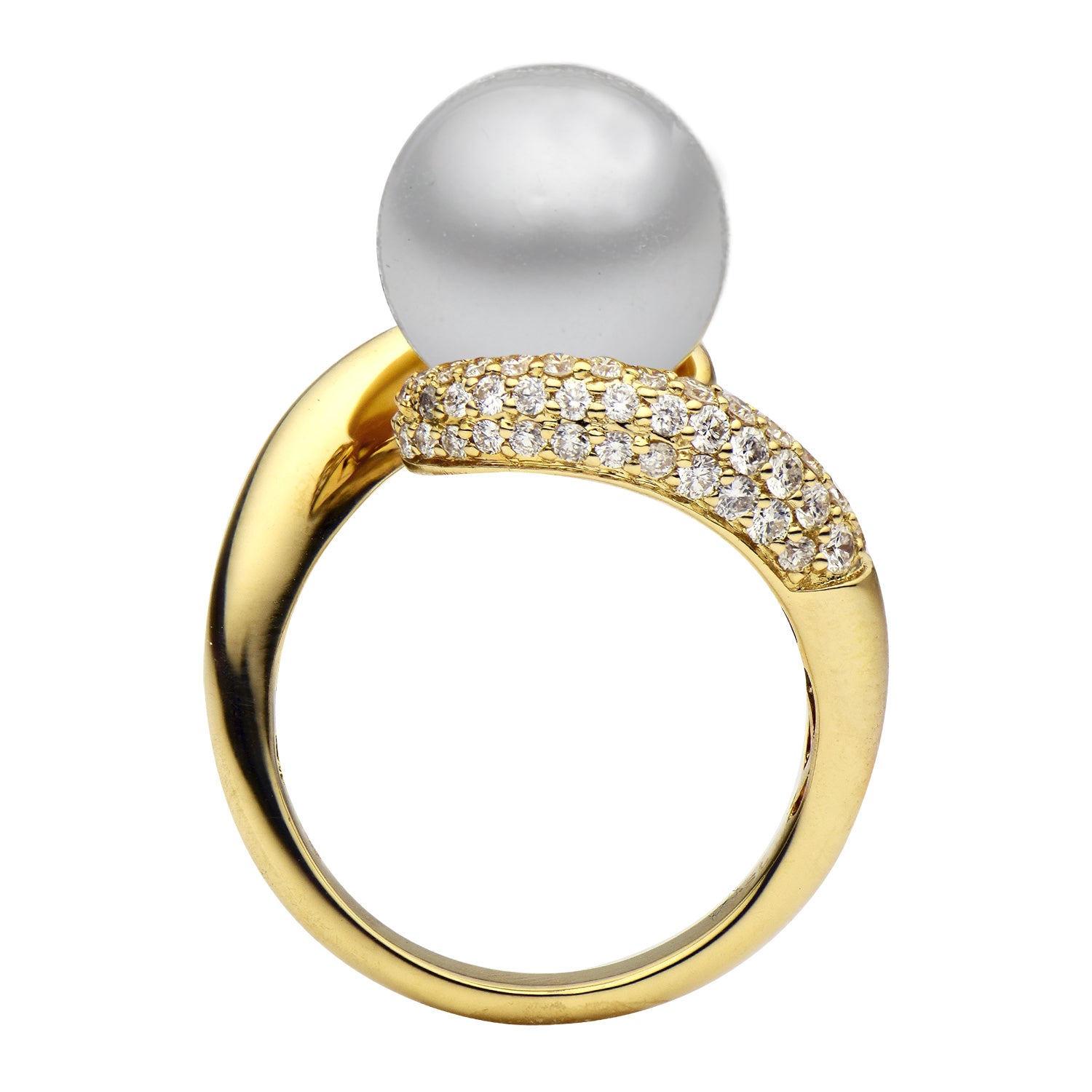 Ring 18KY/4.9G 53RD-0.42CT S.Sea 11-12mm