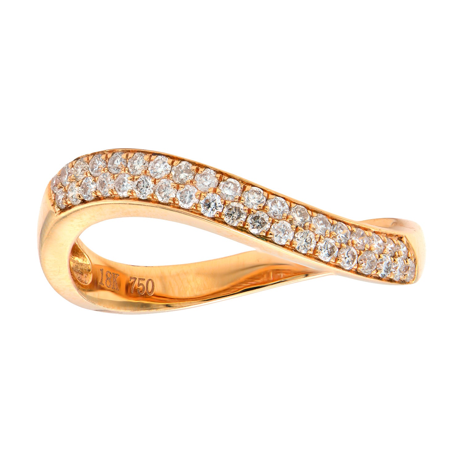 18KR Fashion Diamond Ring