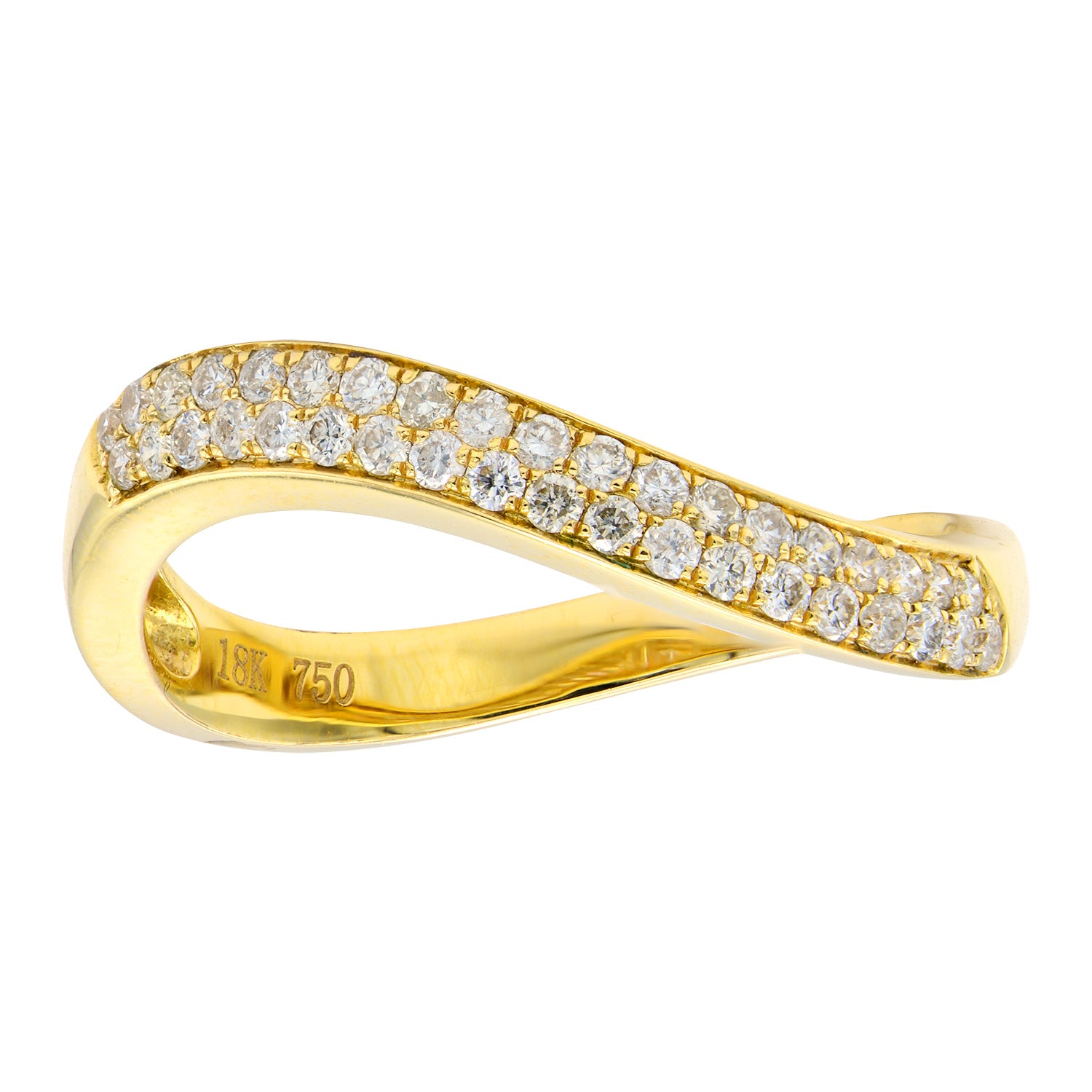 18KY Fashion Diamond Ring