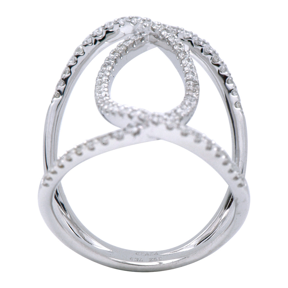 18KR Fashion Diamond Ring