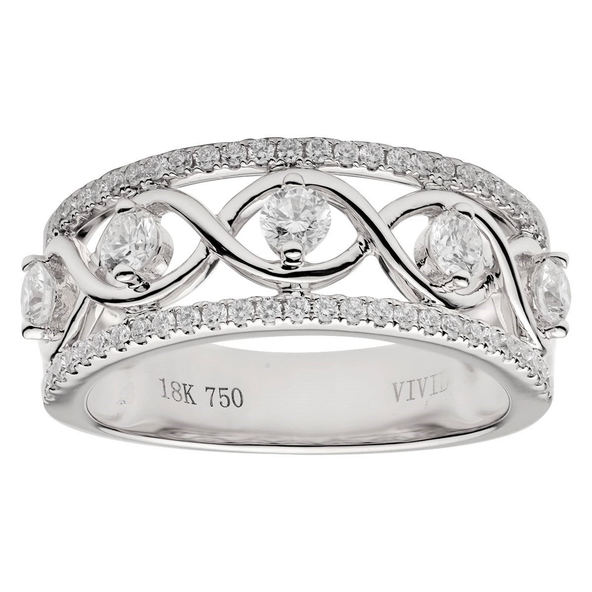 18KW Fashion Diamond Ring