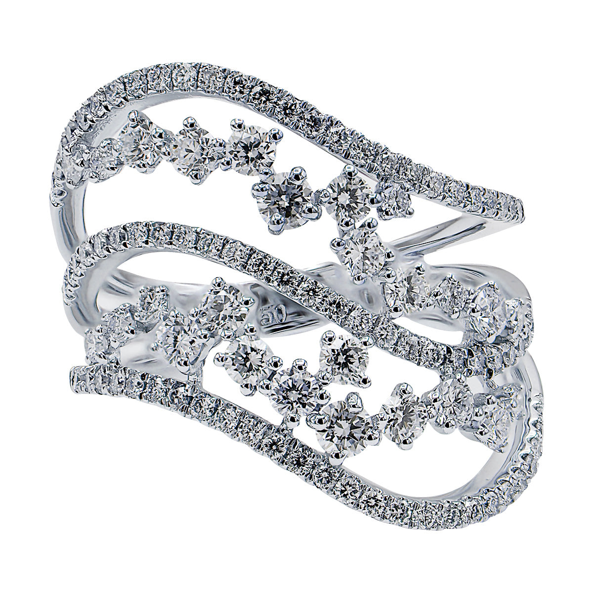 18KW Fashion Diamond Ring