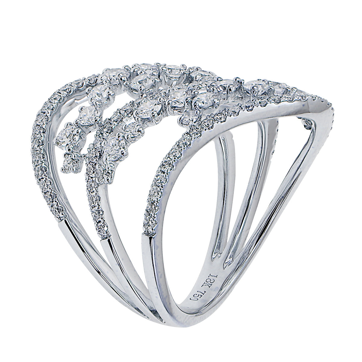 18KW Fashion Diamond Ring