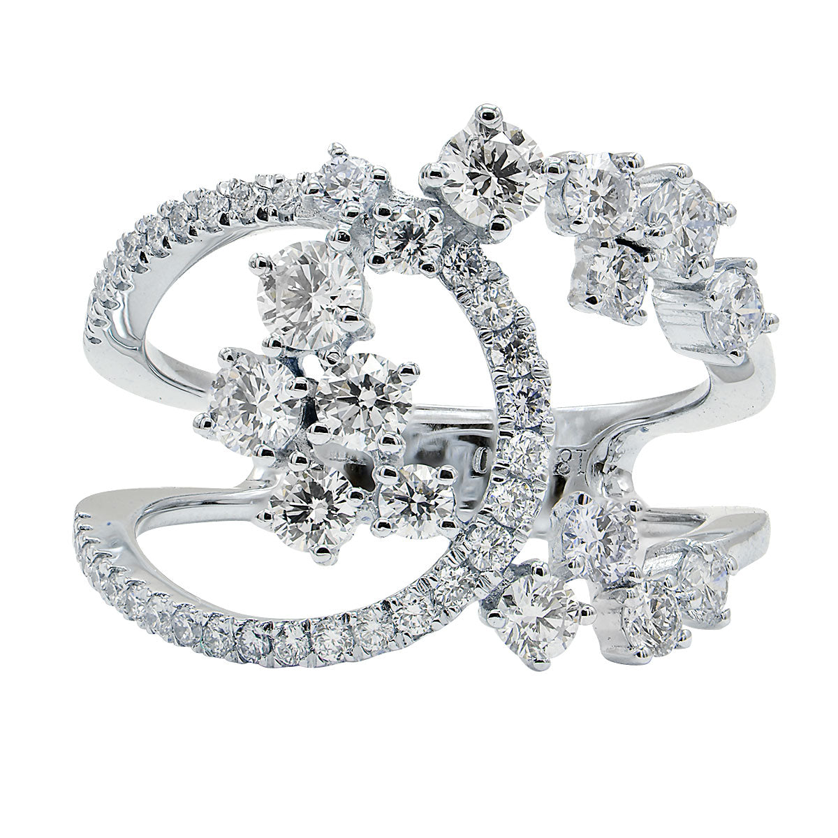 18KW Fashion Diamond Ring