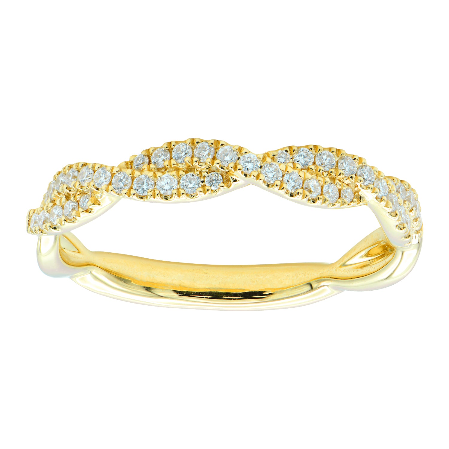 14K Yellow Gold Twist Ring