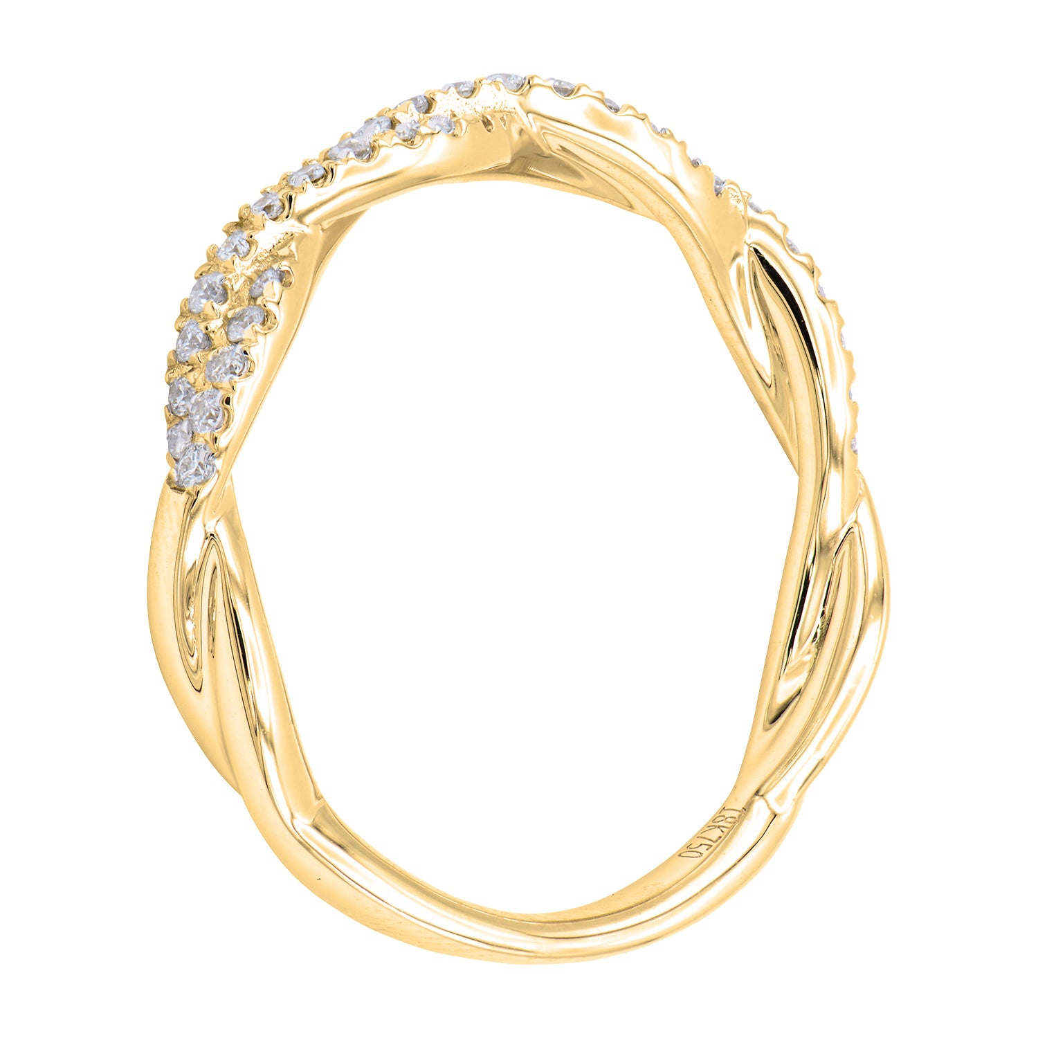 14K Yellow Gold Twist Ring