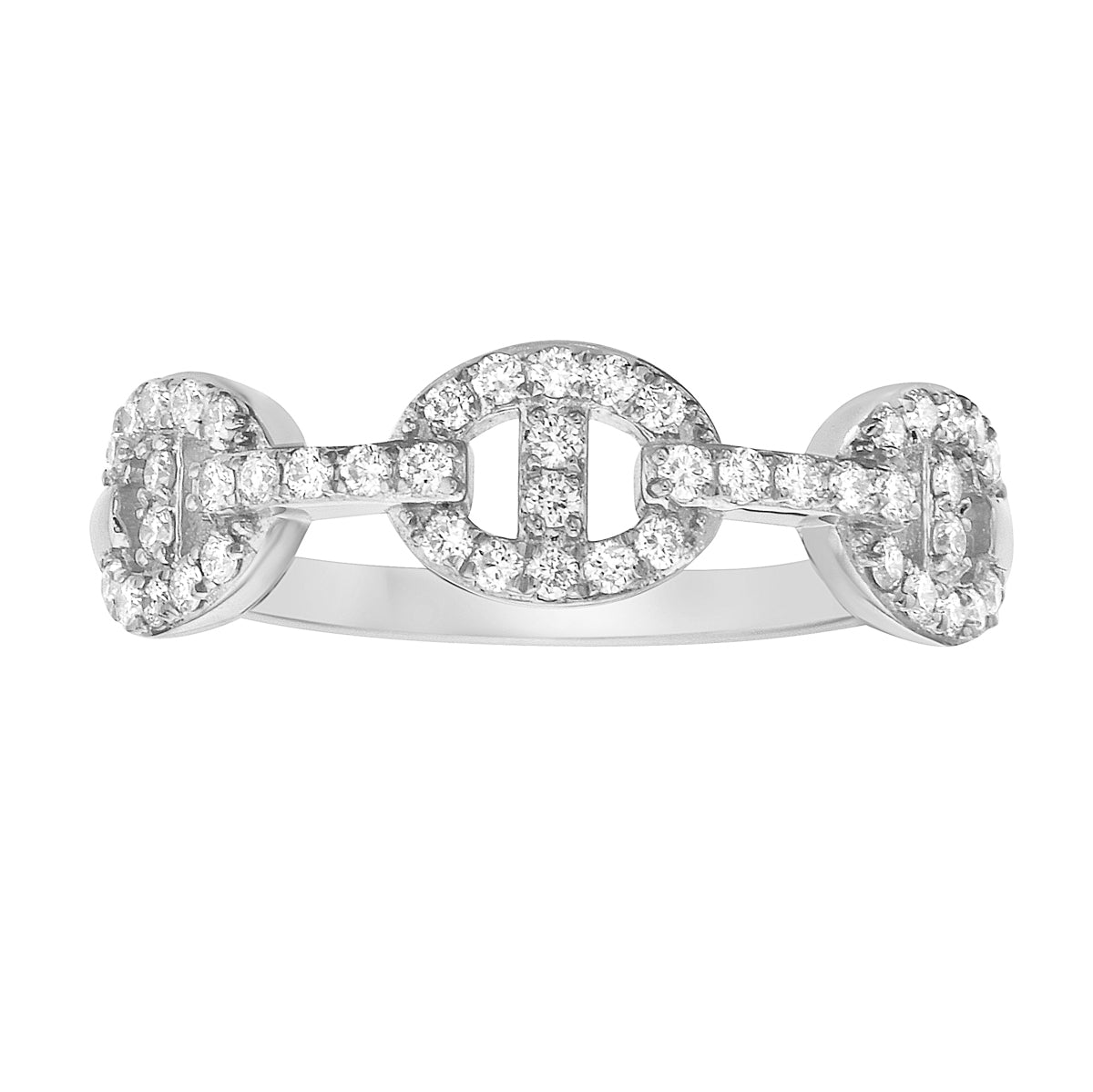 14K White Gold Diamond Ring