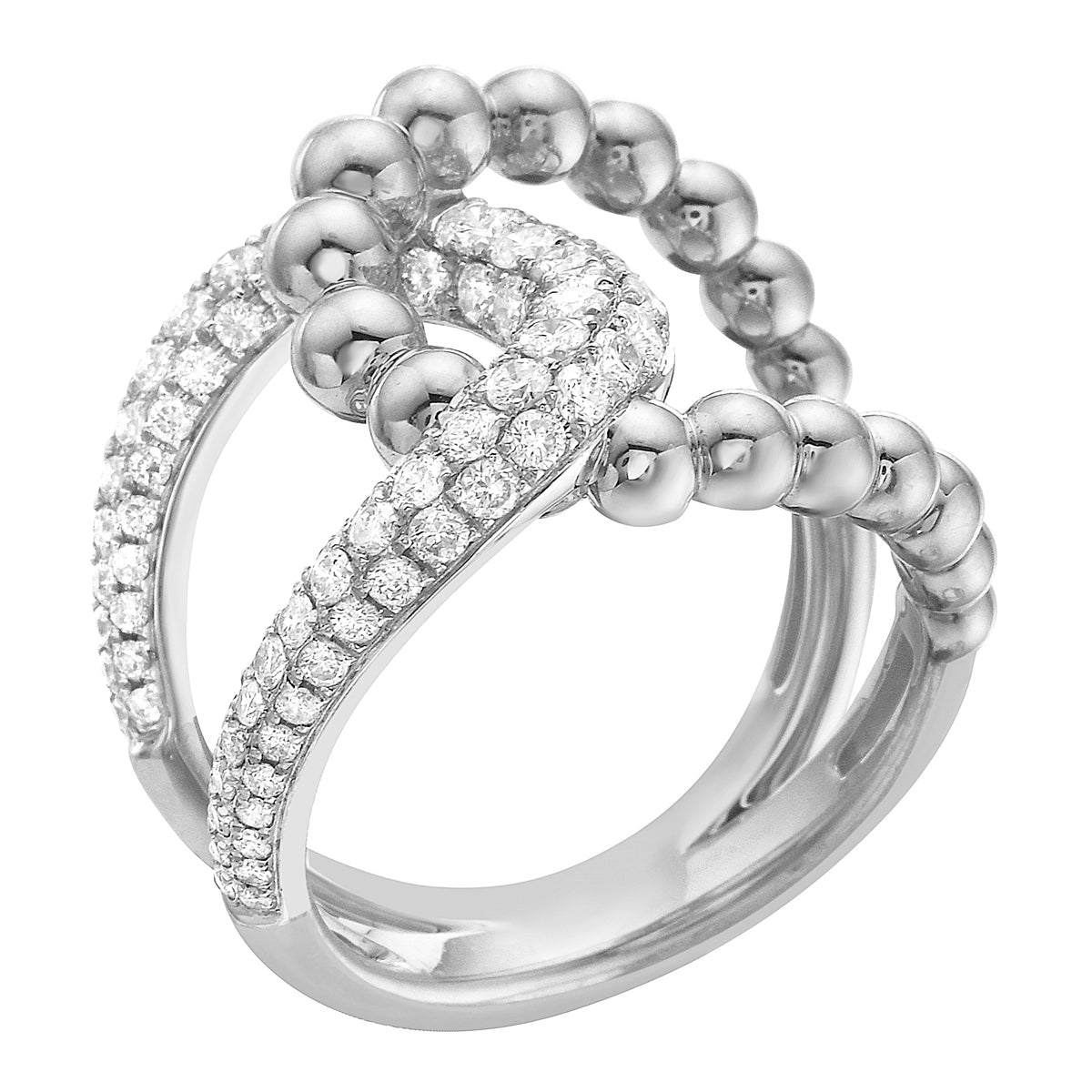 Ring 18KW/8.9G 92RD-1.03CT