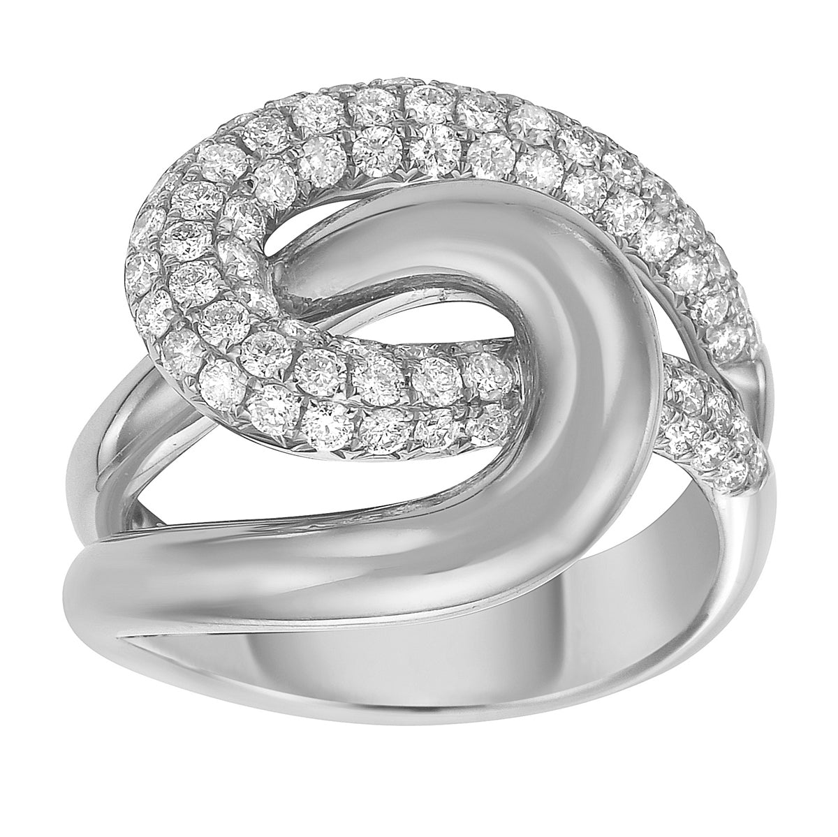 Ring 18KW/8.9G 84RD-0.78CT