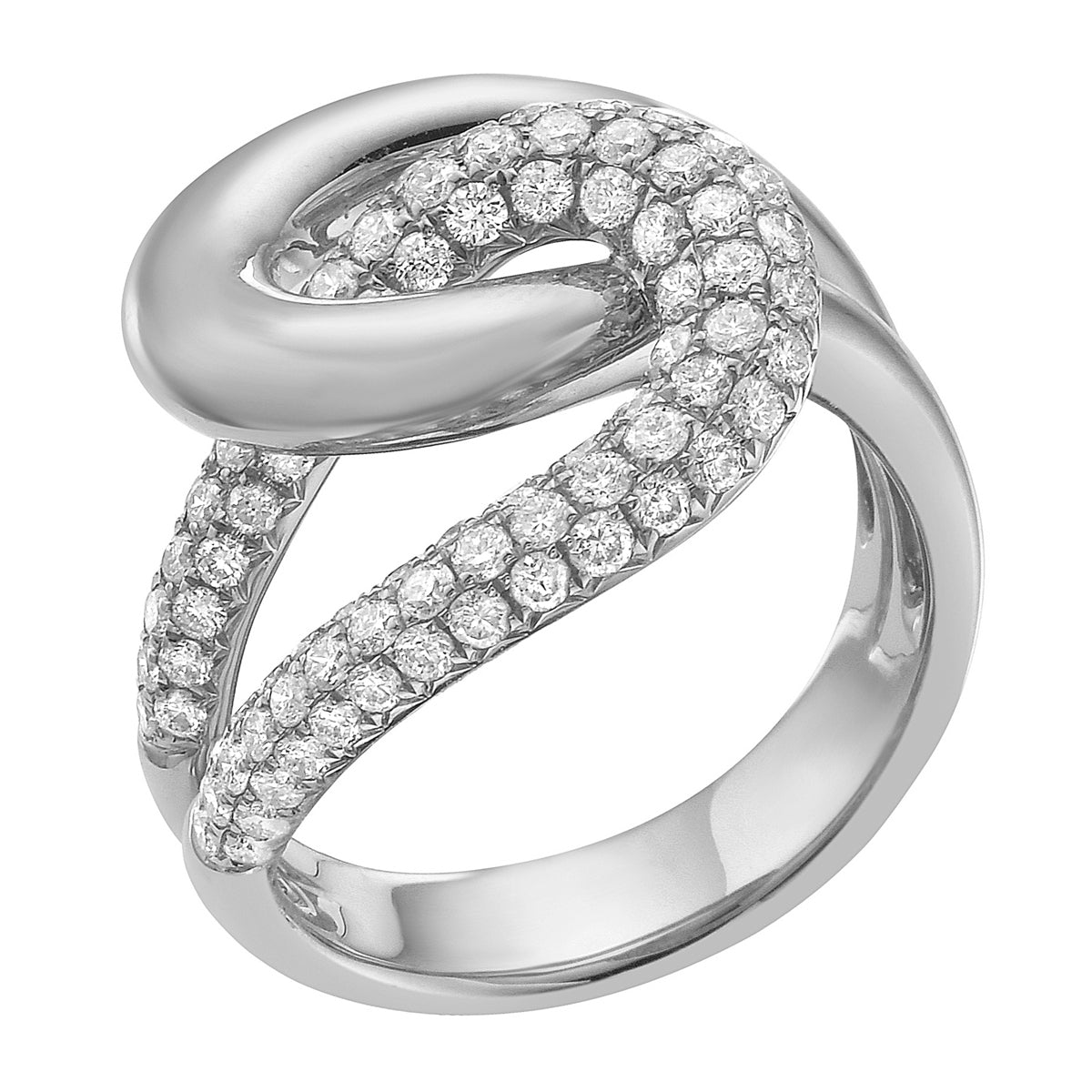 Ring 18KW/8.9G 84RD-0.78CT