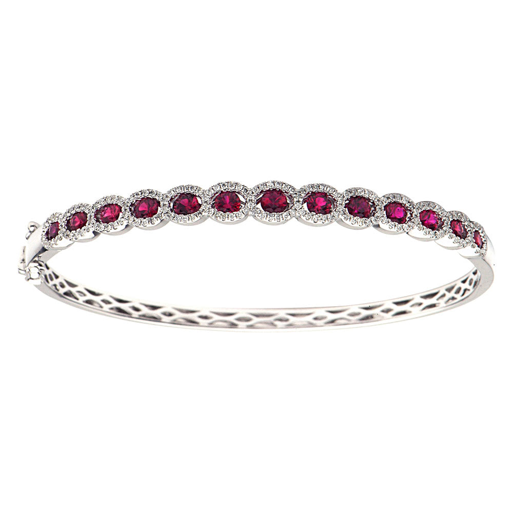 18KW Ruby Bangle