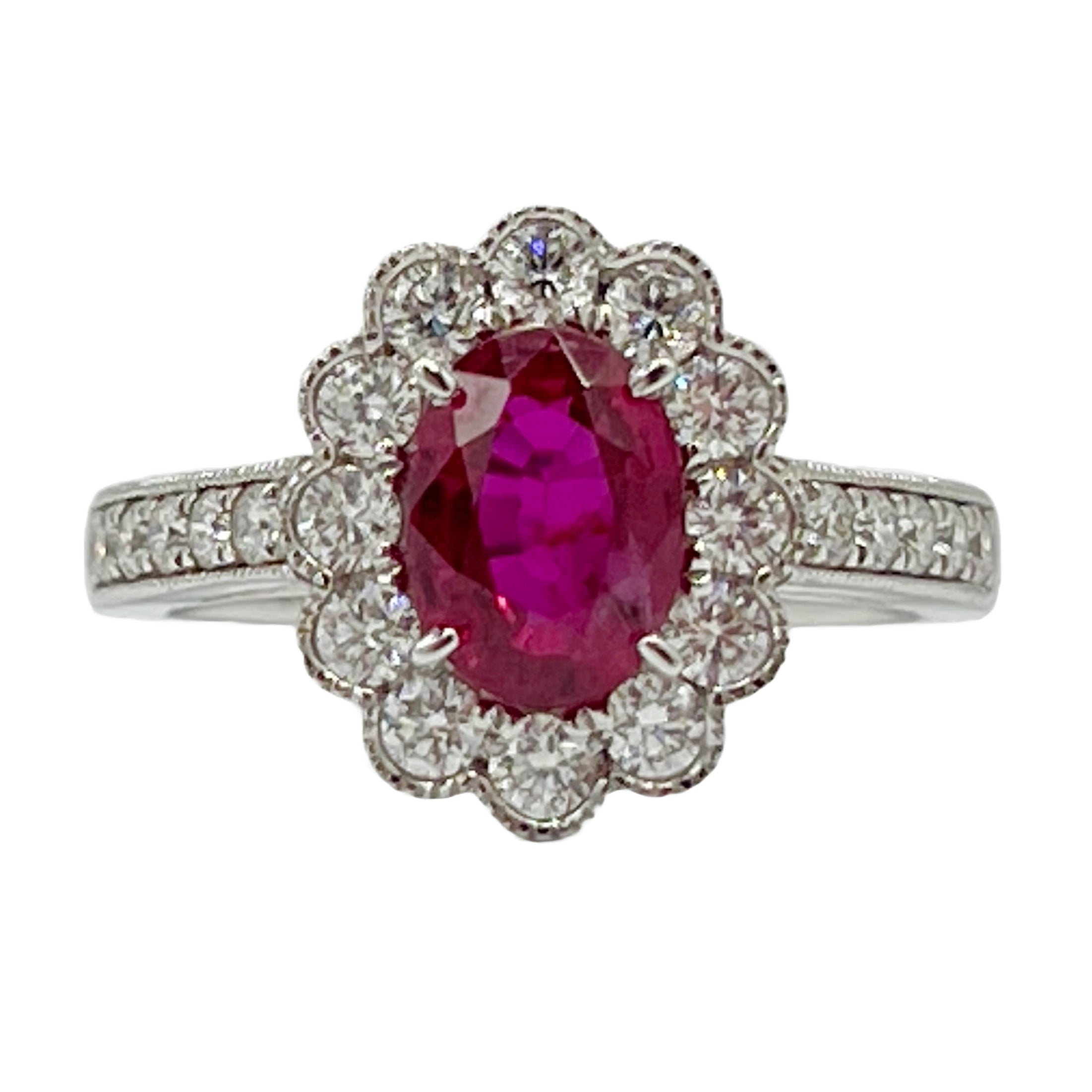 Ring 18KW/3.3G 1RUBY-1.73CT 22RD-0.71CT