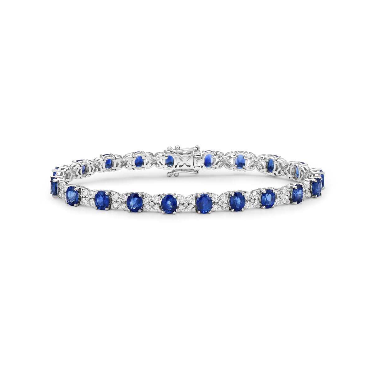 Bracelet 18KW/12.0G 20SAPP-9.15CT 80RD-2.94CT