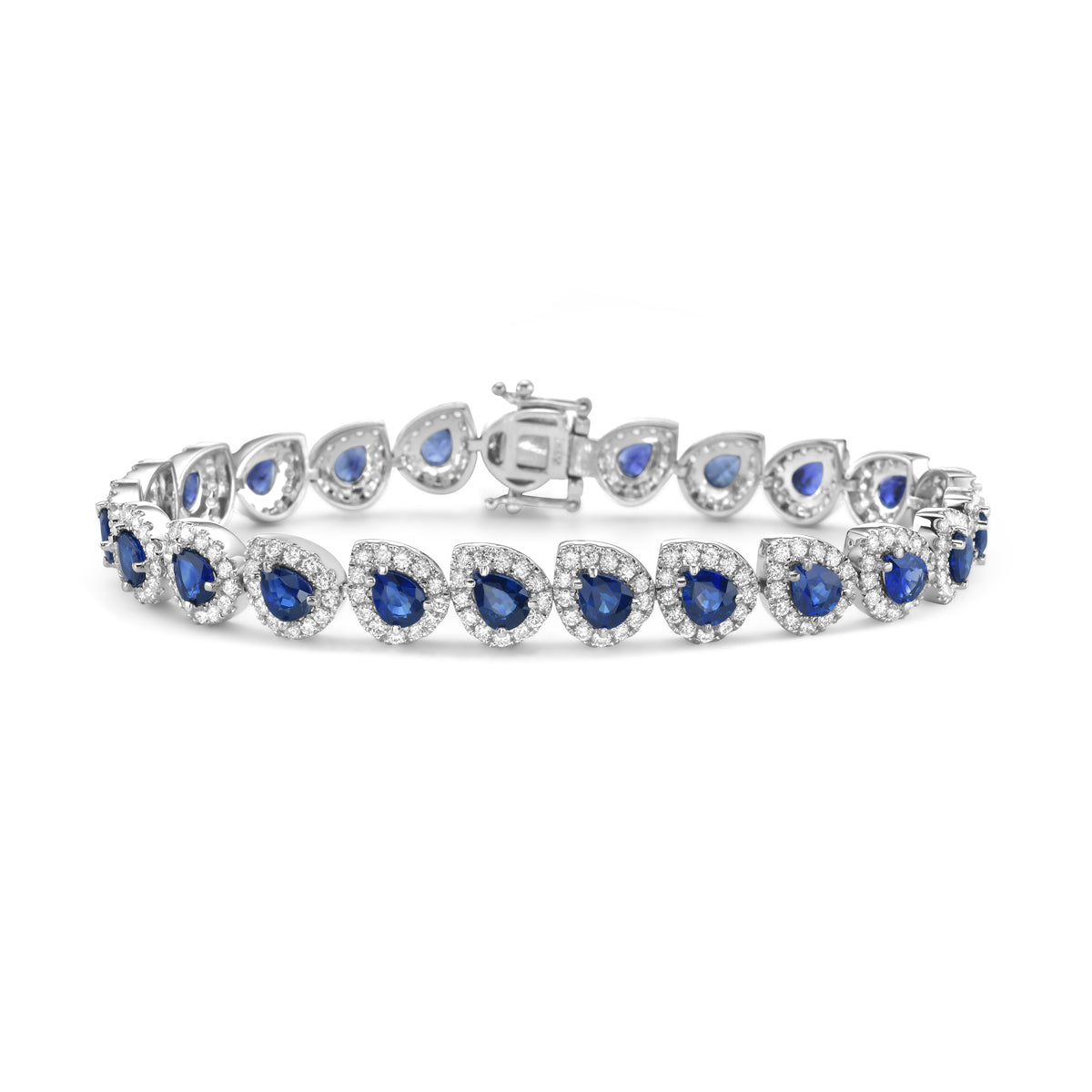 Bracelet 18KW/18.7G 23SAPP-8.98CT 299RD-3.31CT