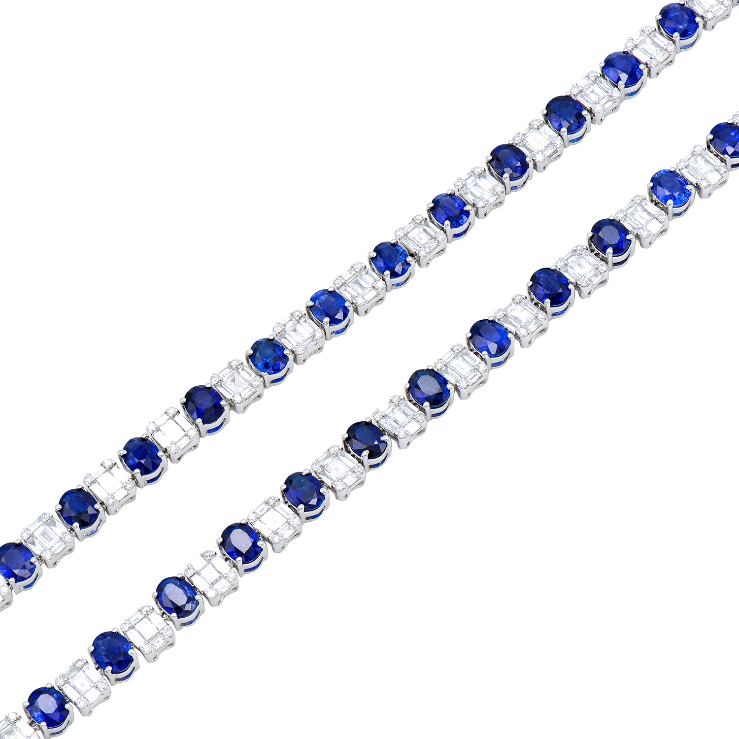 Necklace 18KW/59.3G 91EMER-36.86CT 455BD-10.9CT 364RD-2.29CT