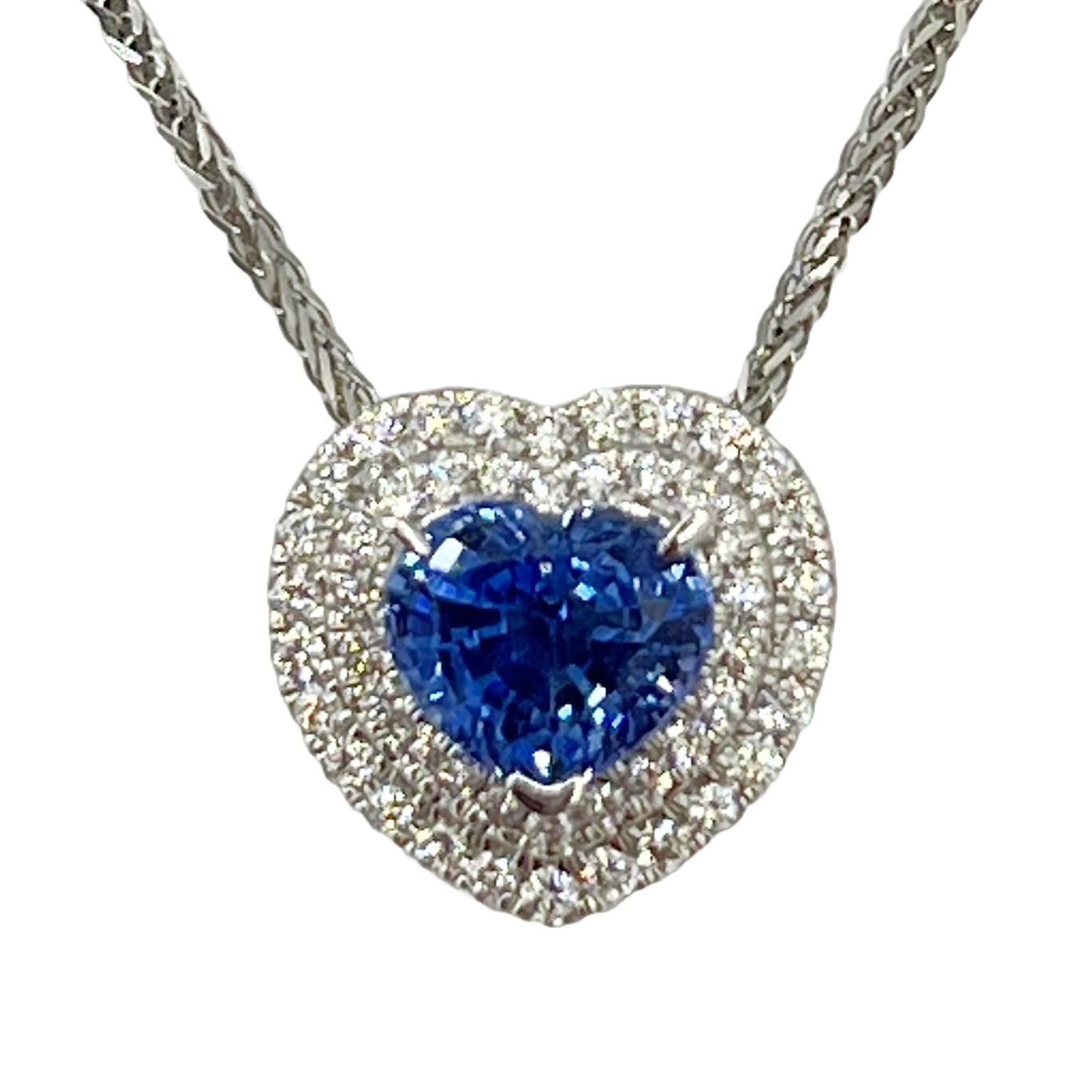 Pendant 18KW/2.0G 1SAPP-1.97CT 48RD-0.32CT W/CHAIN