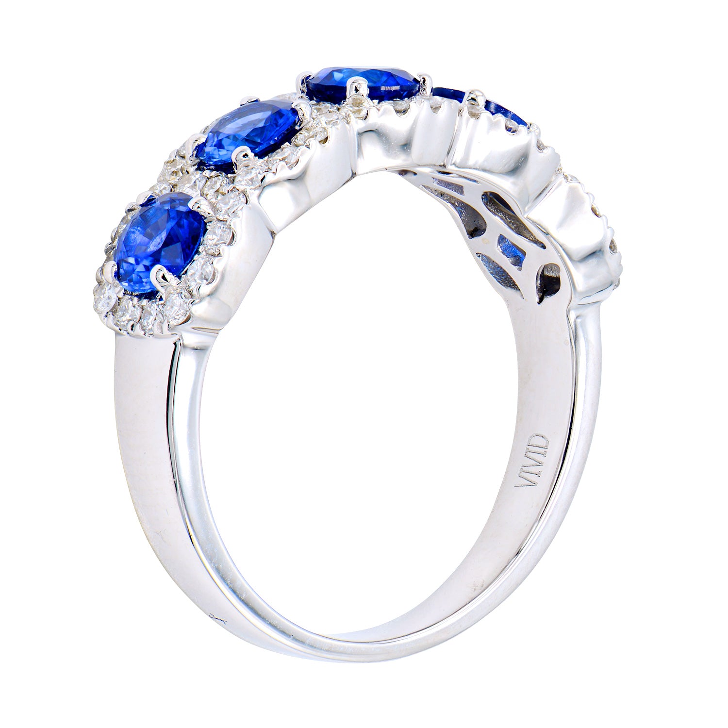 18KW Blue Sapphire Ring