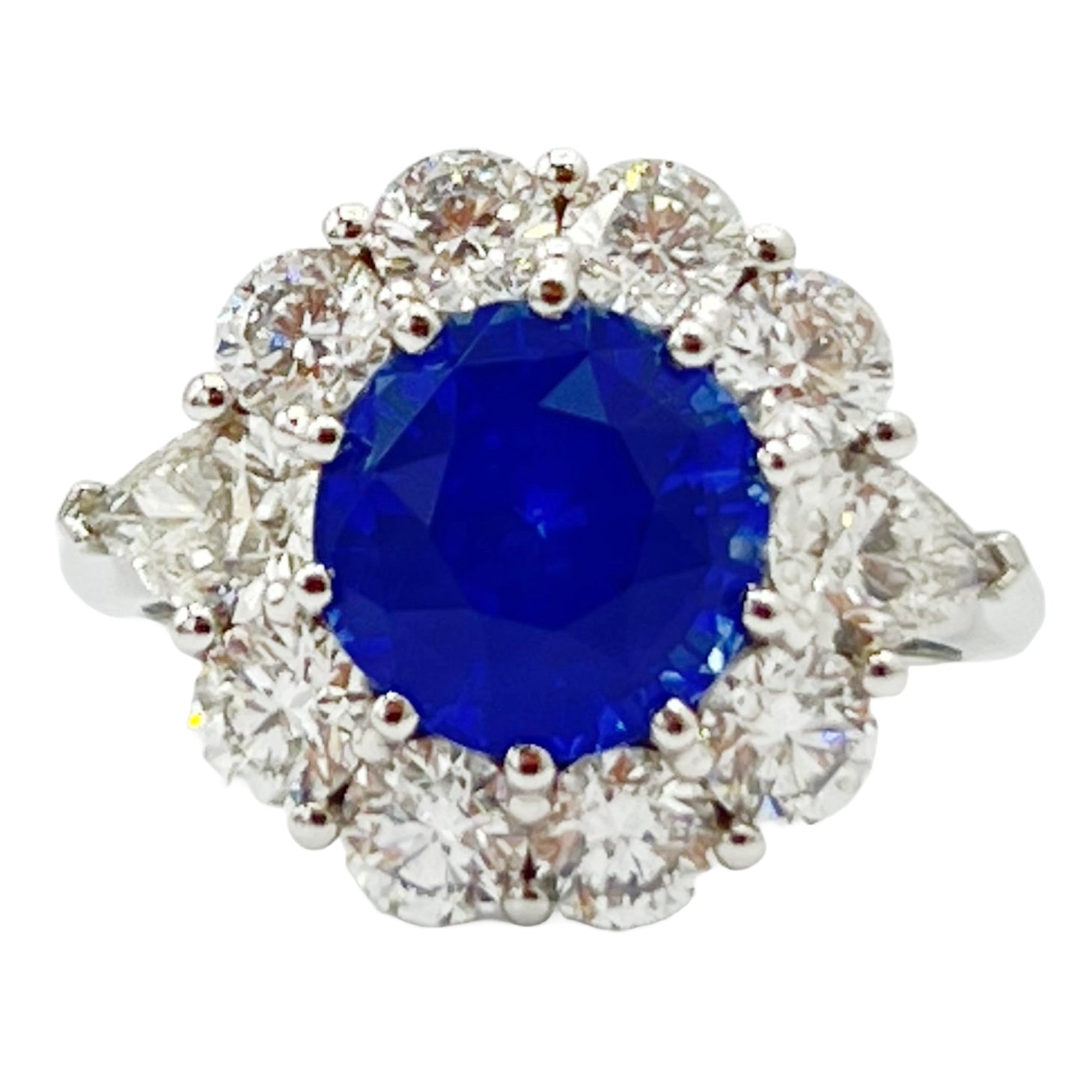 18KW Blue Sapphire Ring