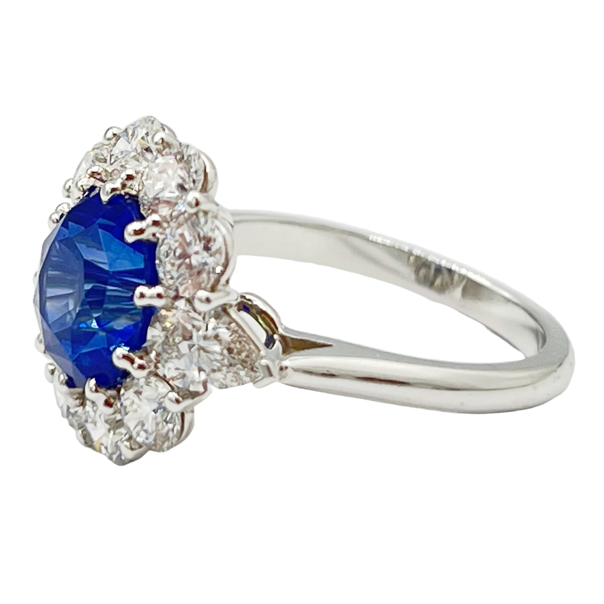 18KW Blue Sapphire Ring