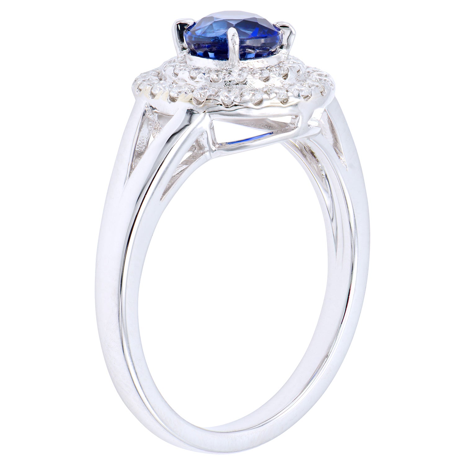 Ring 18KW/4.4G 1SAPP-1.01CT 40RD-0.26CT