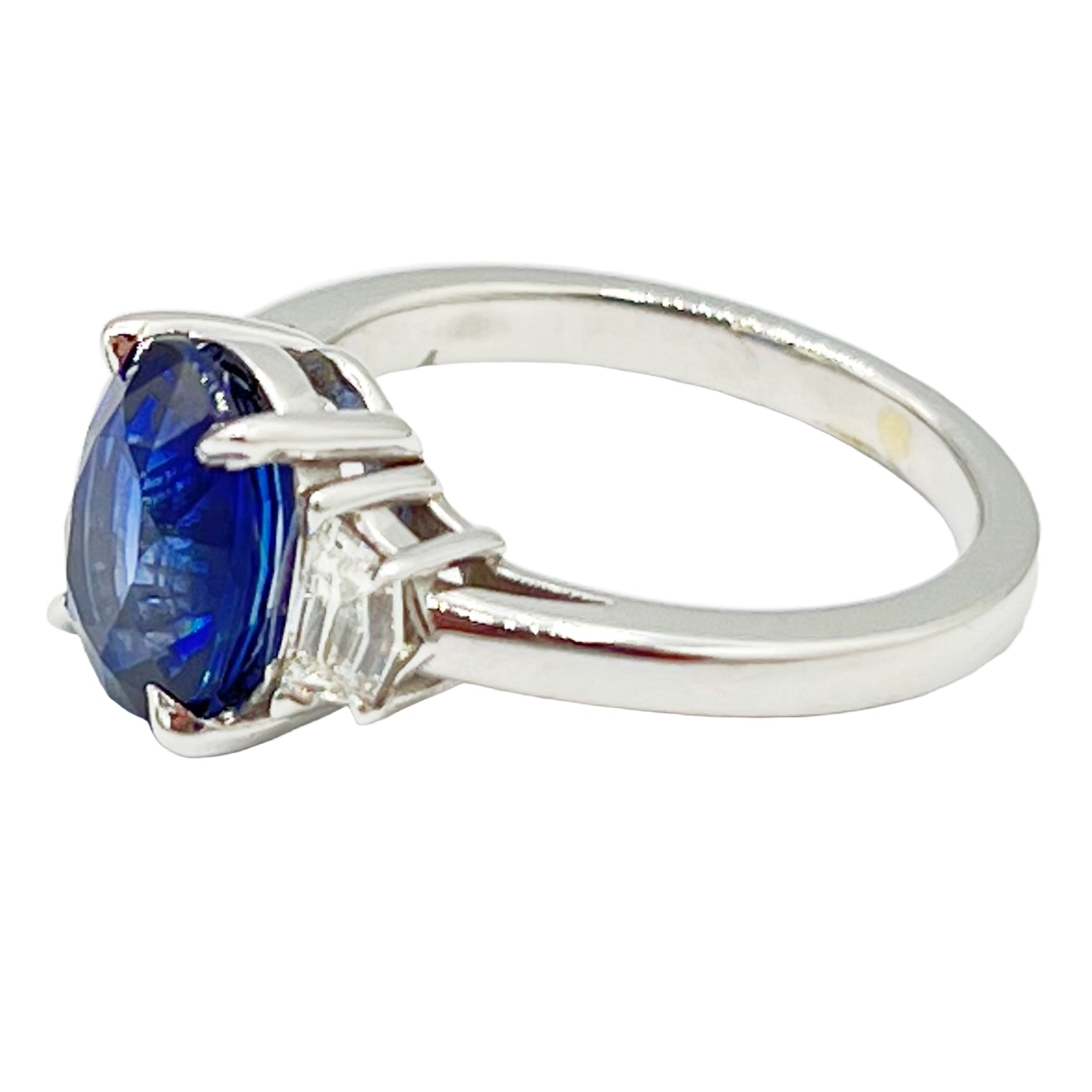 Ring 18KW/3.1G 1SAPP-3.25CT 2EPIL-0.43CT