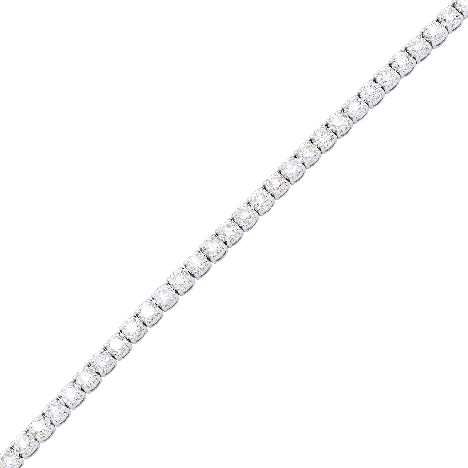 6CT 18K White Gold Tennis Bracelet