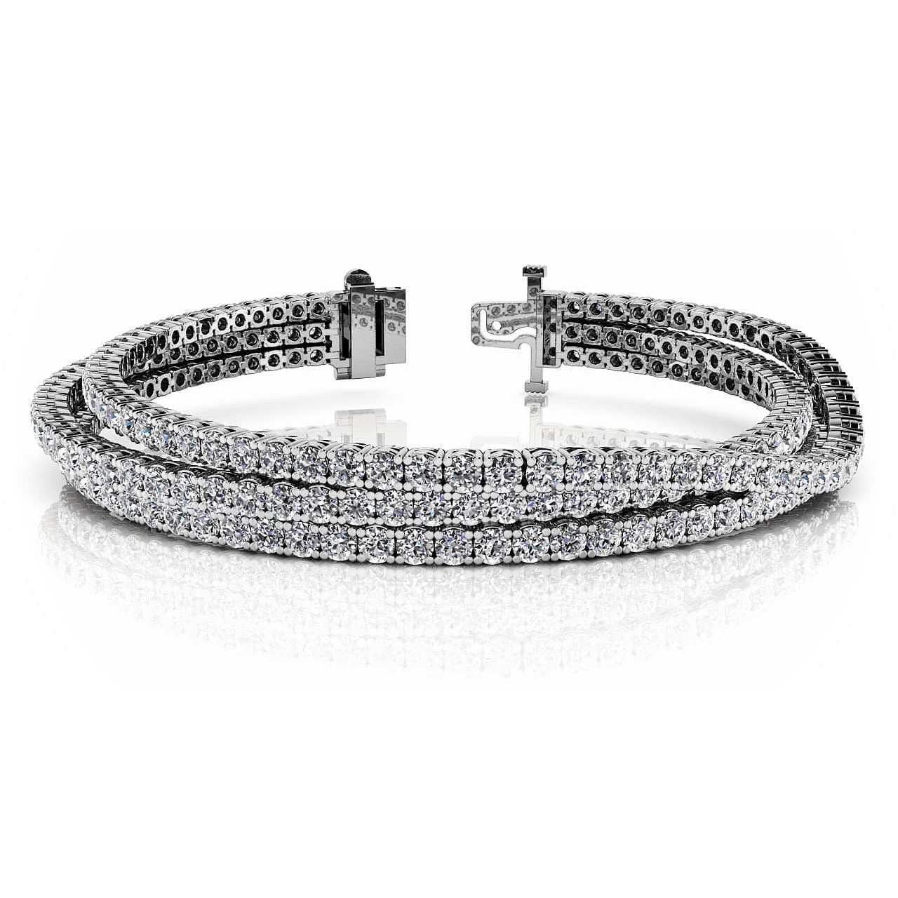 Tennis-Bracelet 18KW 207RD-8.27CT