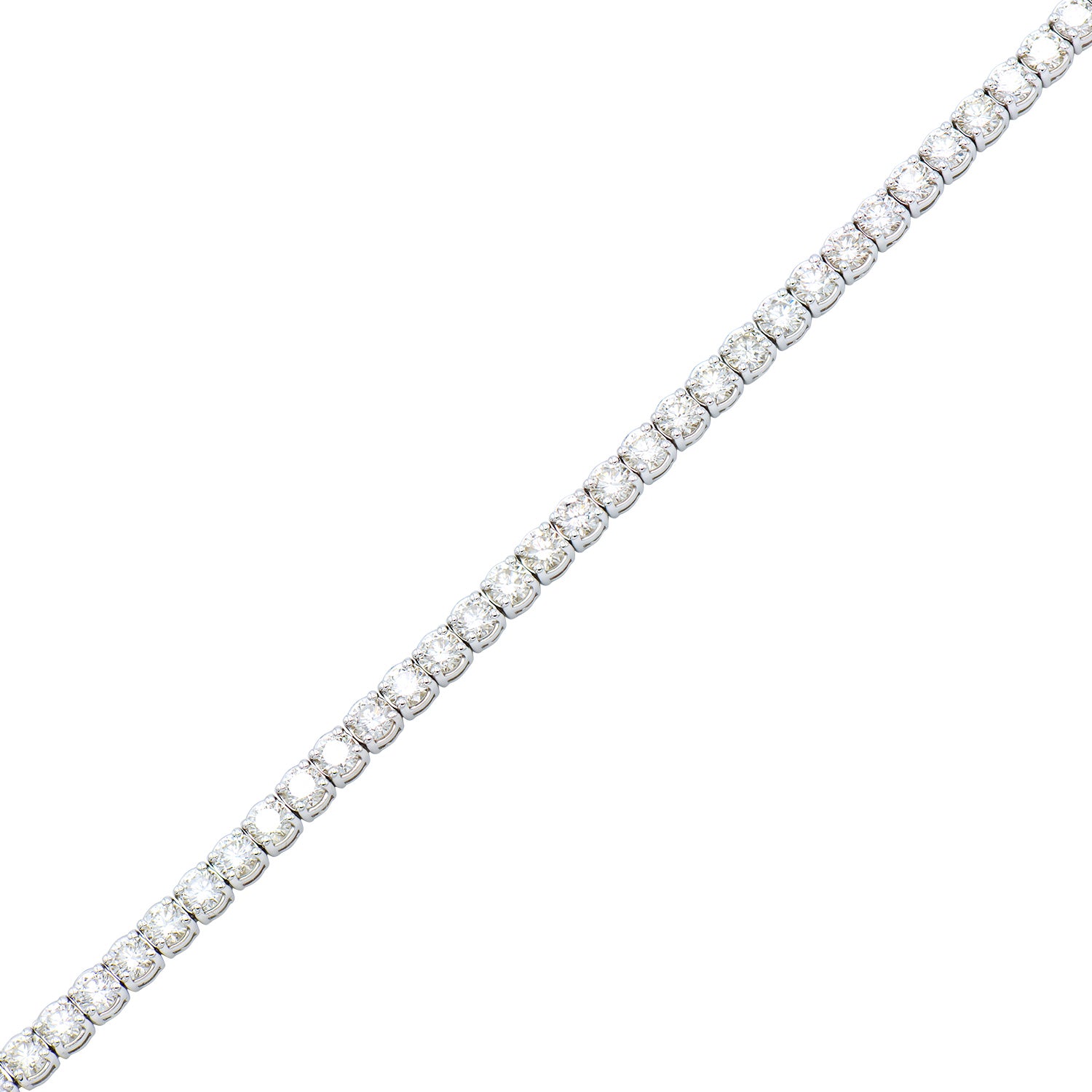 8CT 18K Yellow Gold Tennis Bracelet