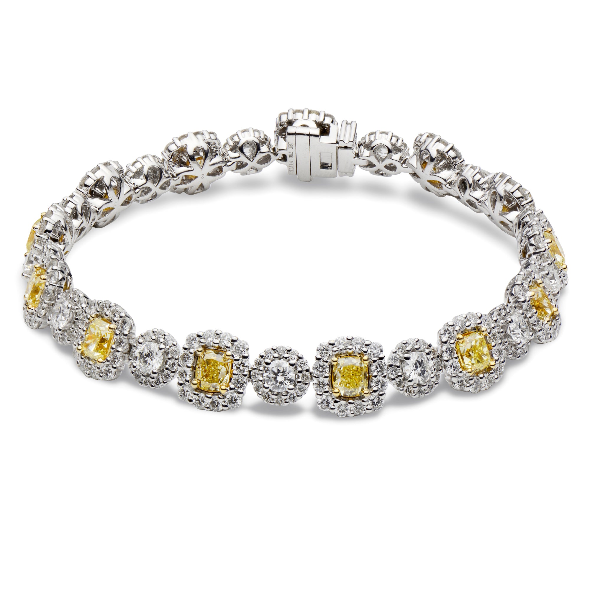 18KWY Yellow Diamond Bracelet