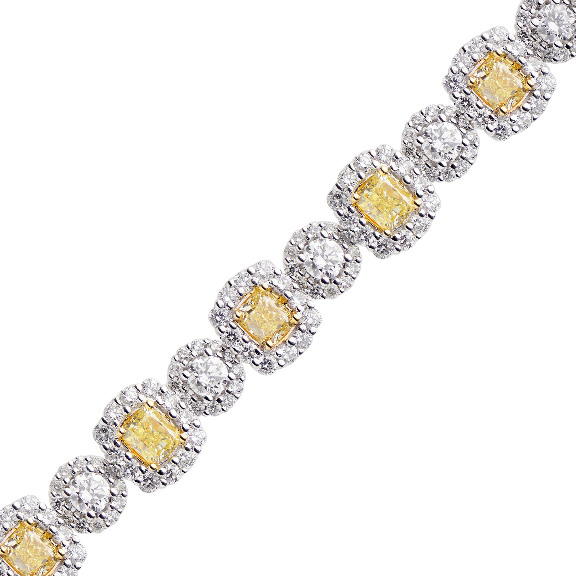 18KWY Yellow Diamond Bracelet